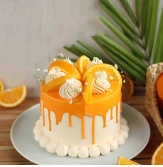 Orange Pastry cake from Narayana Pastries